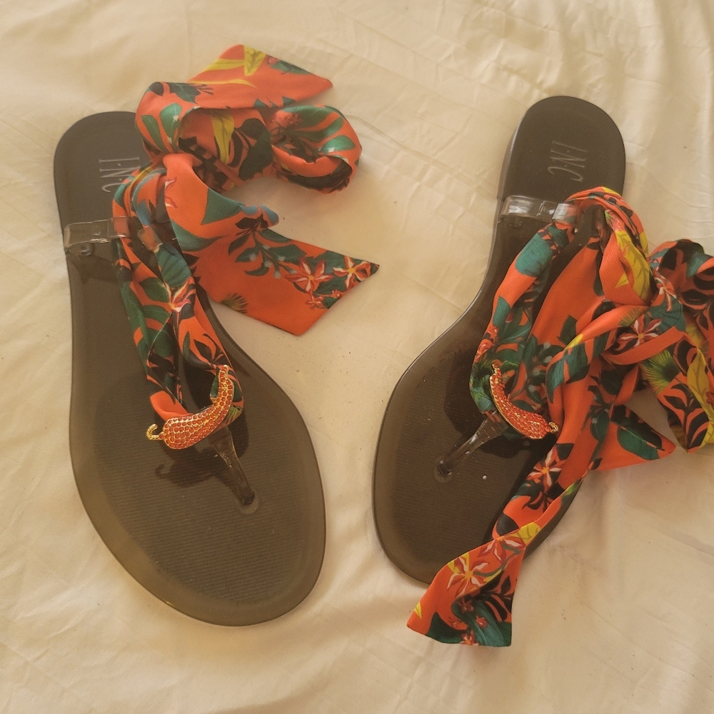 INC  Malanaf Multi Color  multi Bloom.worn once. Like New